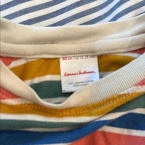 Hanna Andersson Striped Long Sleeve Tee, Size 18-24 months - Picture 3 of 3